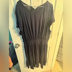 Women’s Croft and Barrow navy blue dress, 1x